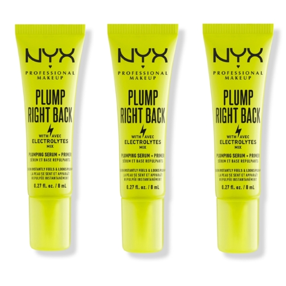 NEW 3× NYX Plump Right Back Electrolytes Plumping Primer Serum Travel Size - Picture 1 of 4